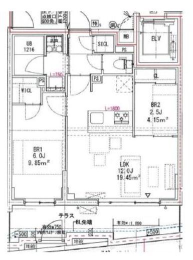 ルネサンスコート学芸大学 202 間取り図