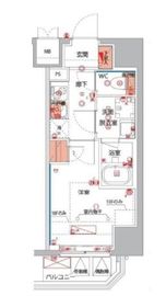 ハーモニーレジデンス横浜大通り公園EIRAKU 201 間取り図