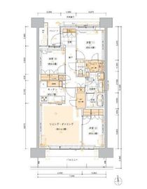 HARUMI FLAG SUN VILLAGE (晴海フラッグ サンヴィレッジ) 18階 間取り図