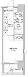 コンフォリア品川EAST 206 間取り図