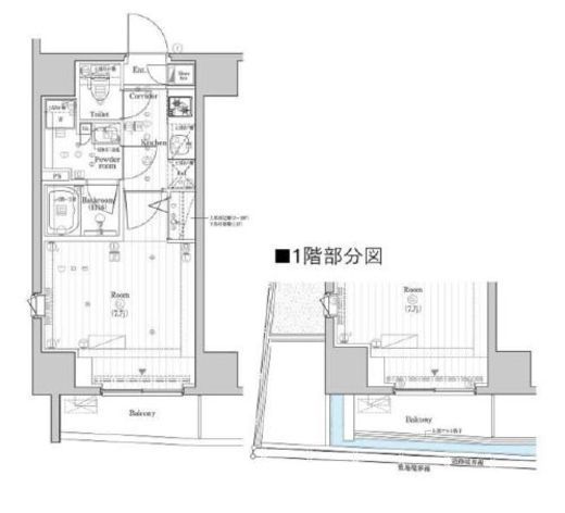 プレミアムキューブジー市谷甲良町 601 間取り図