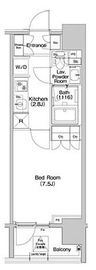 コンフォリア品川EAST 607 間取り図