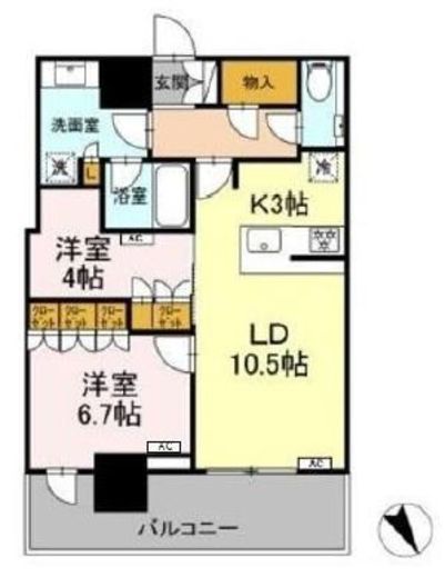 THE TOWER JUJO (ザ・タワー十条) 8階 間取り図