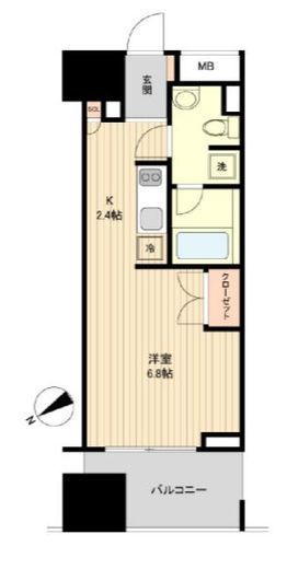 プロスペクトKALON三ノ輪 603 間取り図