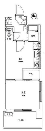 ウィルテラス押上 607 間取り図