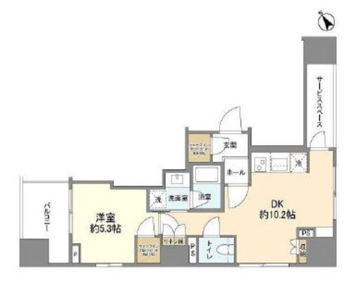 パークホームズ浜松町 17階 間取り図