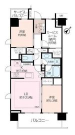 プレミアムレジデンス横須賀中央 7階 間取り図