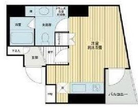 エスコートノヴェル南麻布 5階 間取り図