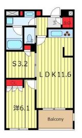 フレンシア田端南 402 間取り図