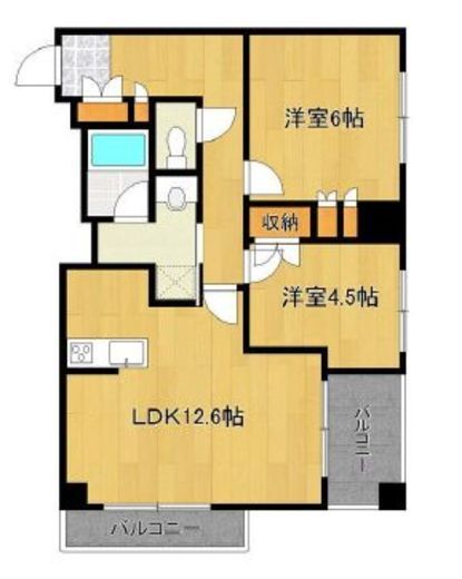 フレンシア田端道灌山 303 間取り図