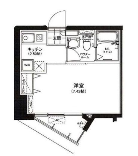 サウンドおしあげ 701 間取り図