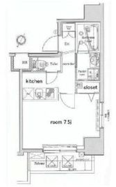 プレミアムキューブ田町 7階 間取り図