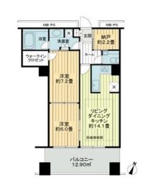 東京レジデンス千代田九段下 15階 間取り図