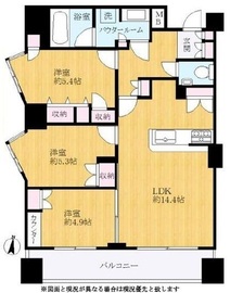 リストレジデンス西日暮里弐番館 7階 間取り図