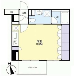 グランカーサ新宿御苑 303 間取り図