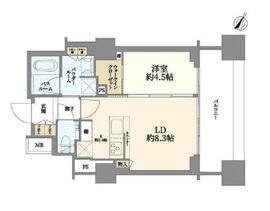 シティハウス横浜 16階 間取り図
