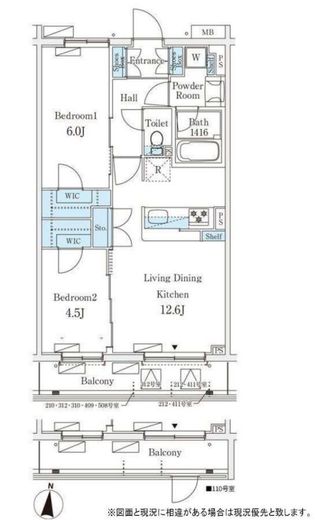 テラス杉並方南町 210 間取り図