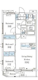 テラス杉並方南町 111 間取り図