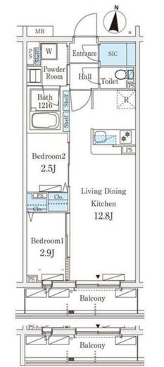 テラス杉並方南町 108 間取り図