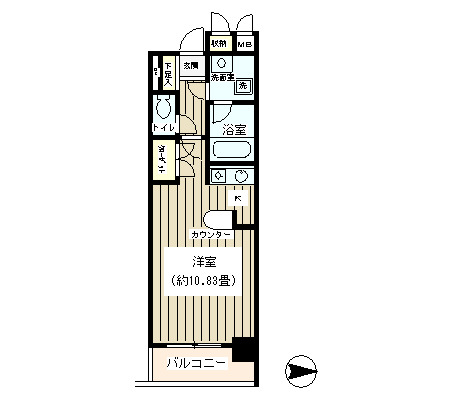 ノナプレイス渋谷神山町 307 間取り図
