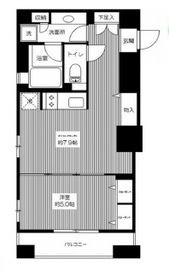 カスタリア高輪台 501 間取り図