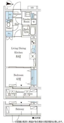 テラス杉並方南町 206 間取り図