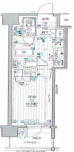 デュオステージ横濱天王町 3階 間取り図