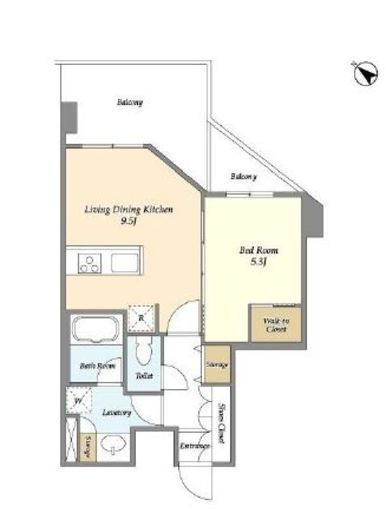 ライトテラス多摩川 902 間取り図