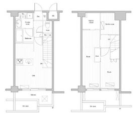 レジデンス桜新町ガーデン 103 間取り図