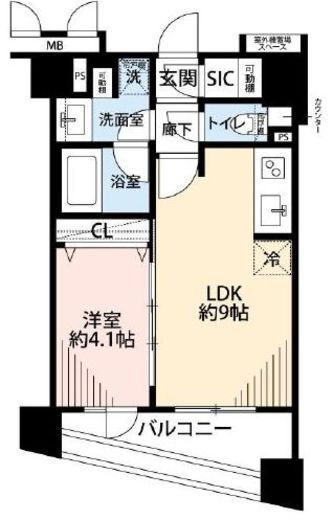 ダイナシティ練馬桜台 402 間取り図