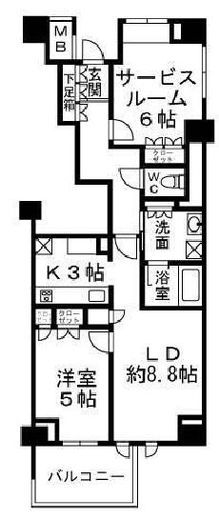 H-スクエア吉祥寺南町 2階 間取り図