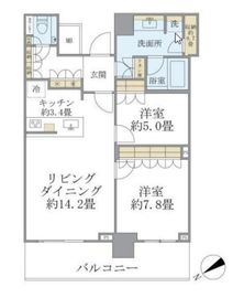 ザ・タワー横浜北仲 9階 間取り図