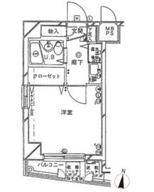 クレッセント白金 2階 間取り図