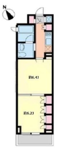 プラティーク清澄白河 403 間取り図