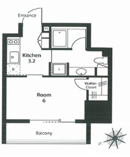 ステイシス町屋 1302 間取り図