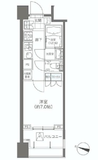メゾンカルム本郷 306 間取り図