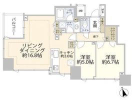 東京ベイシティタワー 14階 間取り図