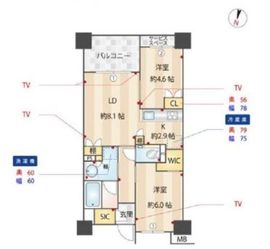 プラウドシティ小竹向原 4階 間取り図