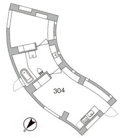 天神町place 304 間取り図