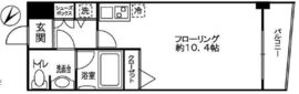 クレアール赤坂 5階 間取り図