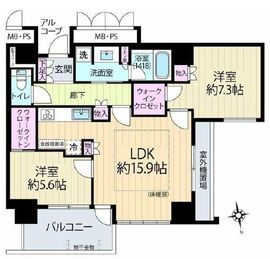 上大岡タワーザレジデンス 16階 間取り図