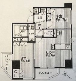 マイキャッスル池尻大橋 6階 間取り図