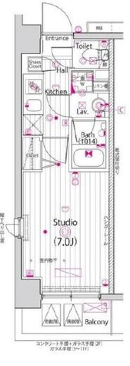 ガーラ・プライム横濱関内 9階 間取り図