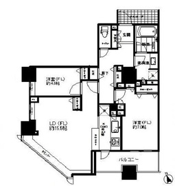ザ・ハシモトタワー 9階 間取り図