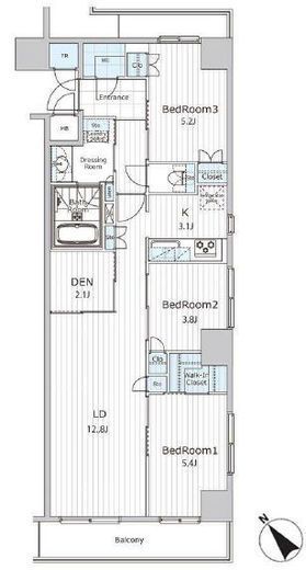 ビエラコート日本橋久松町 908 間取り図