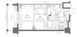 ZOOM新宿西落合 2階 間取り図