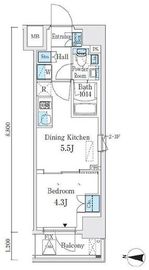 クインテット錦糸公園 301 間取り図