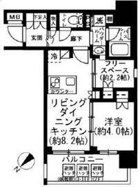プレミスト月島 4階 間取り図