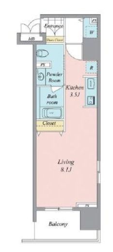 クリオ赤羽壱番館 804 間取り図