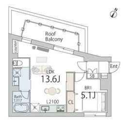 GranDuo代々木上原3 (グランデュオ代々木上原3) 304 間取り図